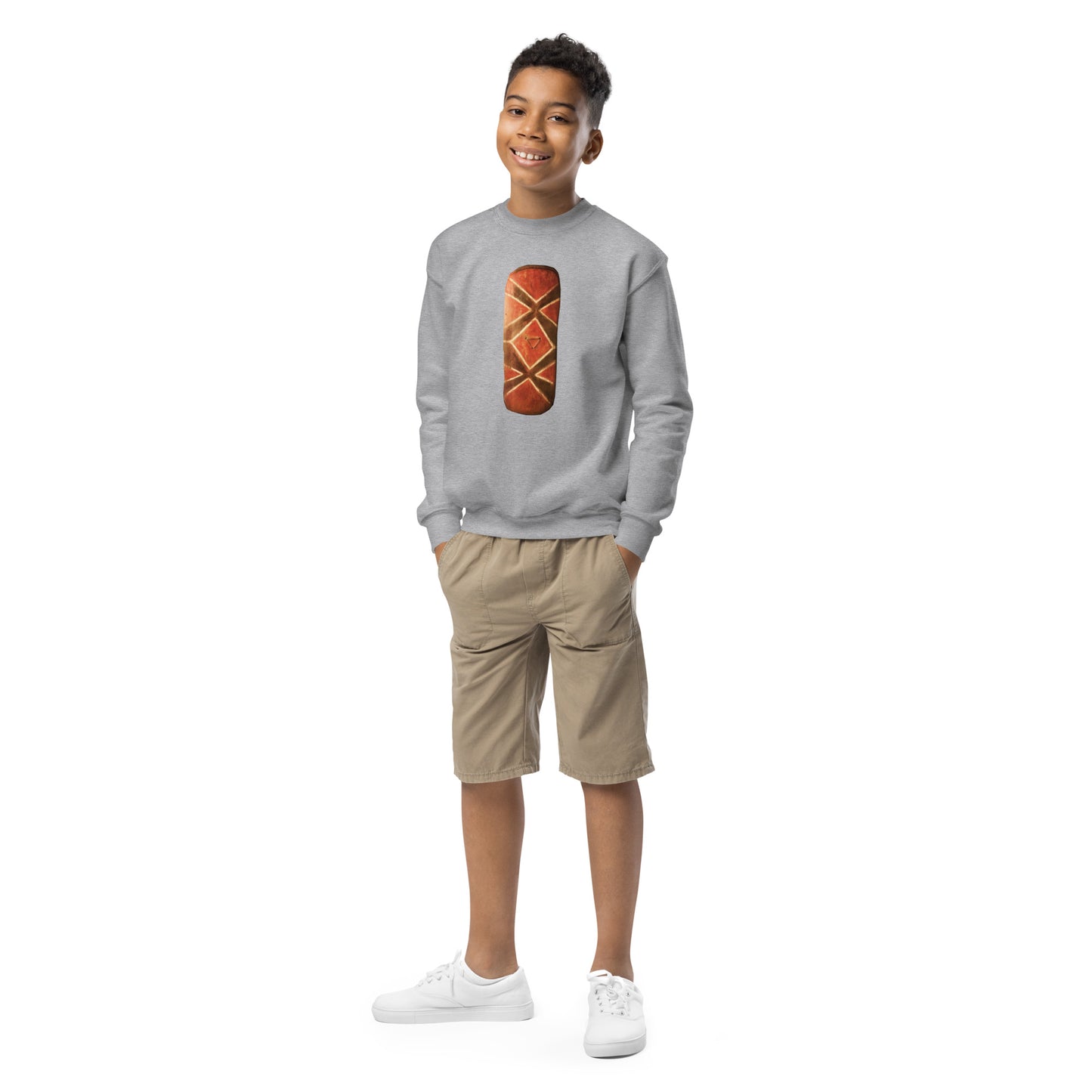 Youth crewneck sweatshirt with mystical shield protection