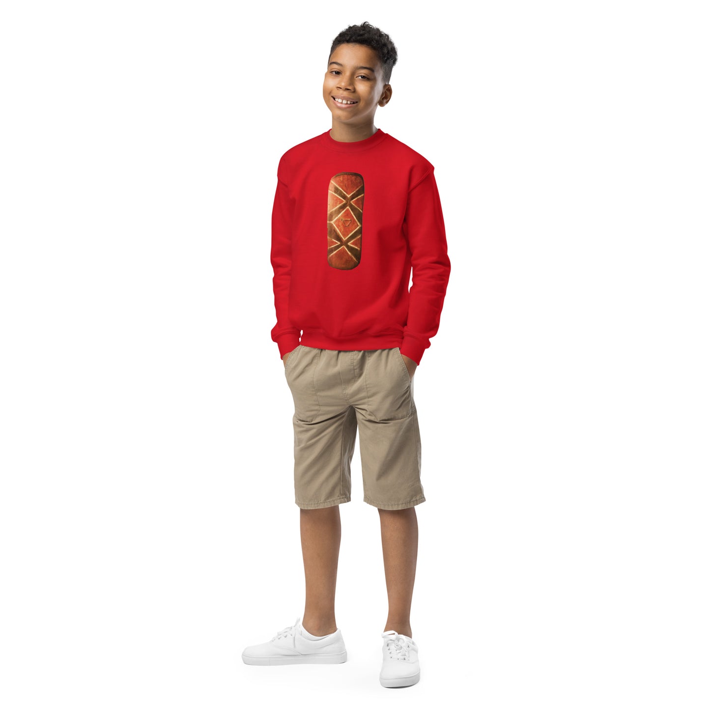 Youth crewneck sweatshirt with mystical shield protection