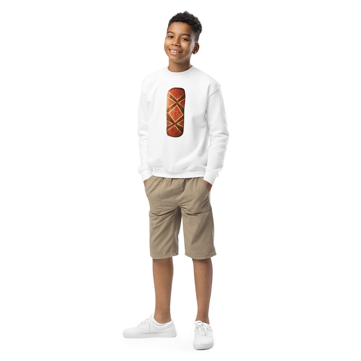 Youth crewneck sweatshirt with mystical shield protection